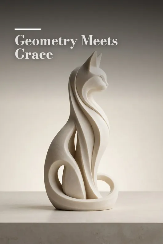 Editorial pin cover: Geometry that sells, sculptural brass object